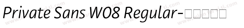 Private Sans W08 Regular字体转换